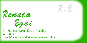 renata egei business card