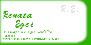 renata egei business card